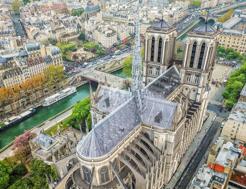 rediseño de la catedral de Notre Dame