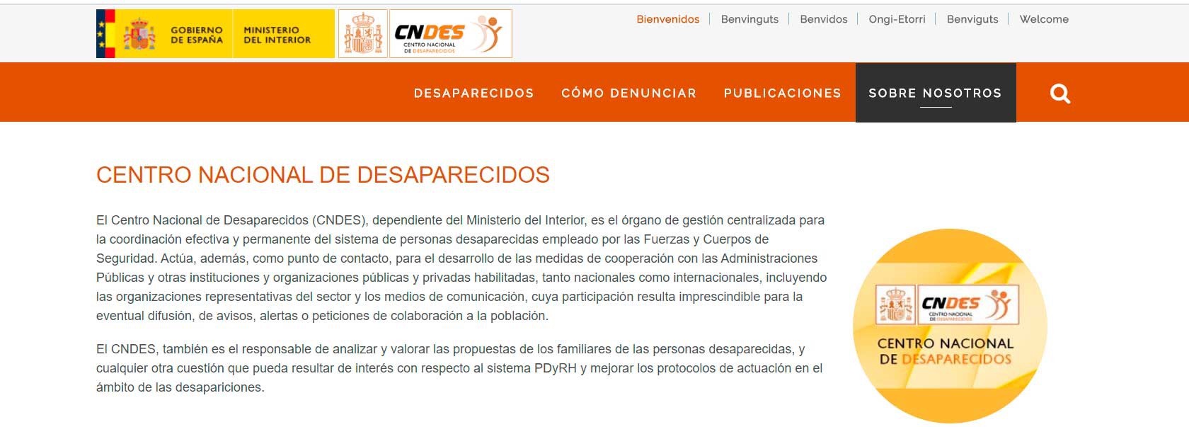 Centro Nacional de Desaparecidos (CNDES)