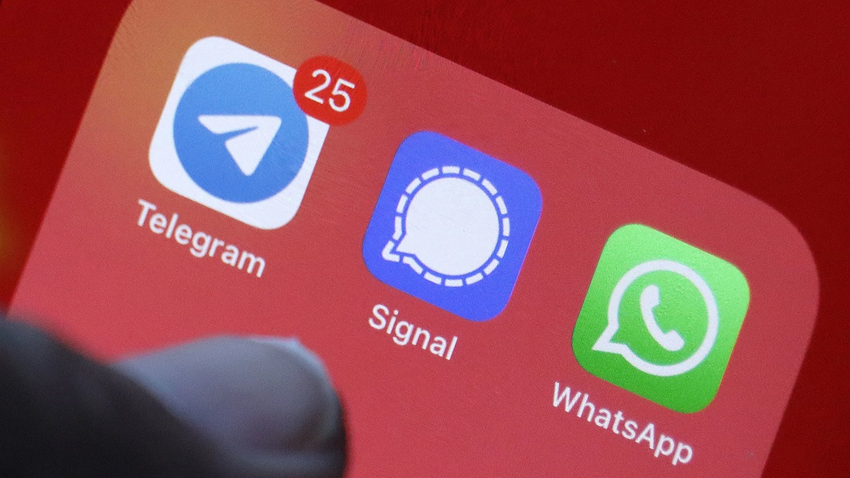 Telegram Signal y WhatsApp