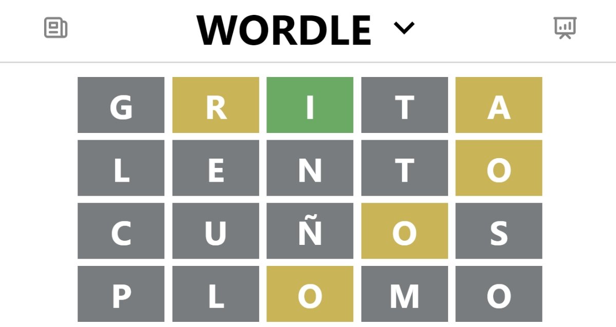 Solución Wordle pistas