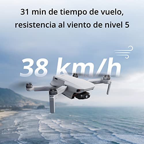 DJI Mini 2 SE, dron mini con cámara ligero y plegable con vídeo 2.7K, modos inteligentes, transmisión de vídeo a 10 km, 31 minutos de vuelo, menos de 249 g, fácil de usar, fotos callejeras y de viajes