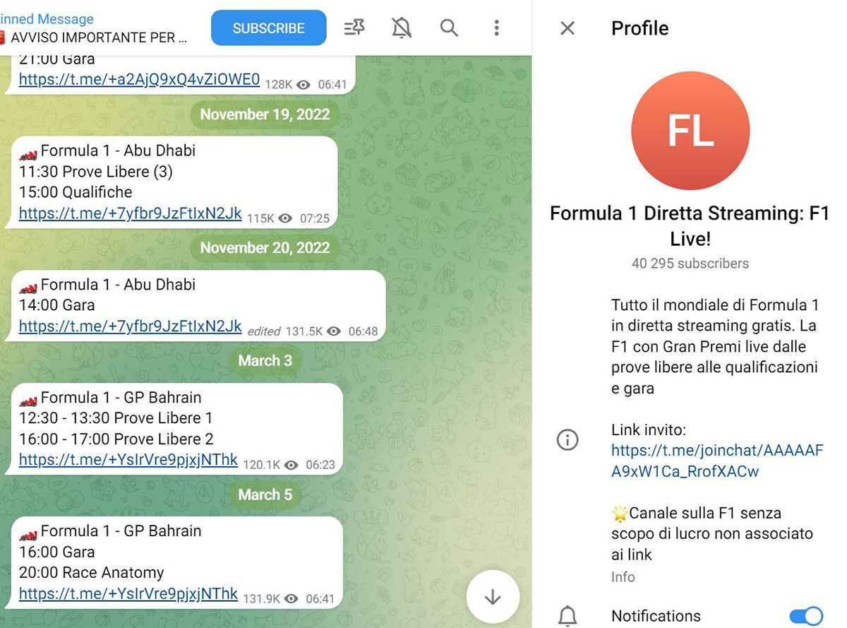 Formula 1 diretta streaming F1 Live!, el canal italiano con los mejores enlaces para ver carreras en vivo
