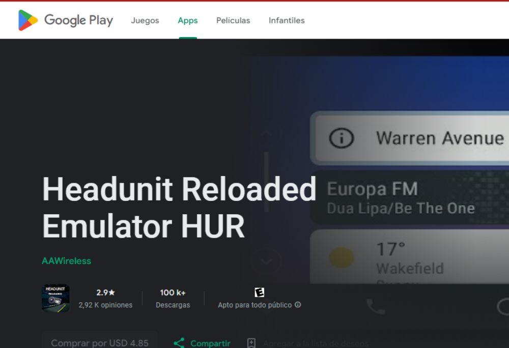 Headunit Reloaded Emulator HUR