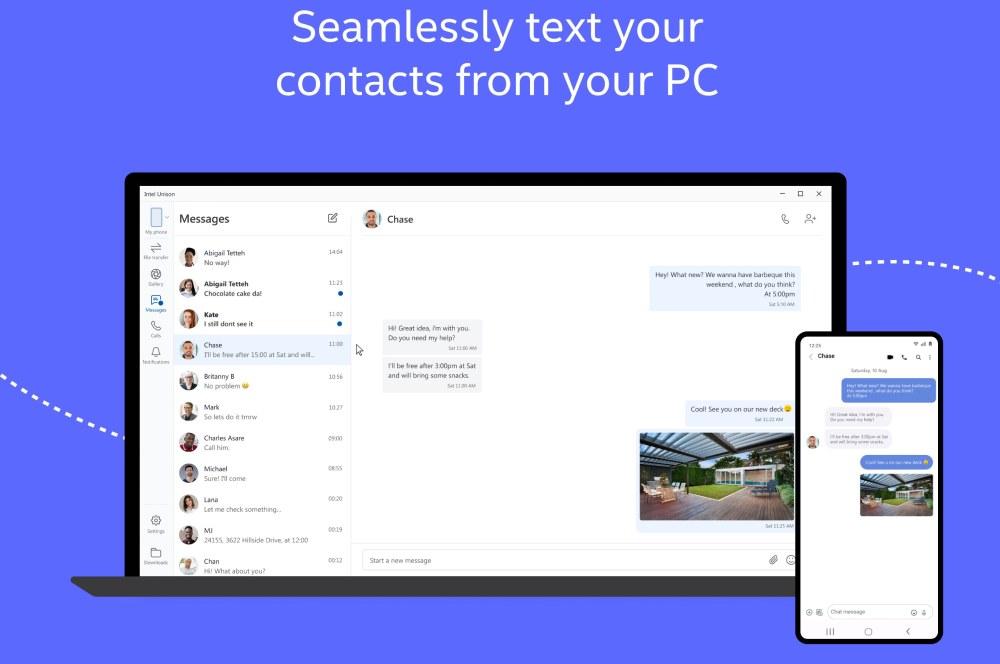 Aplicación Intel Unison