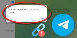 Telegram: el enlace de invitación está roto o expiró (solución)